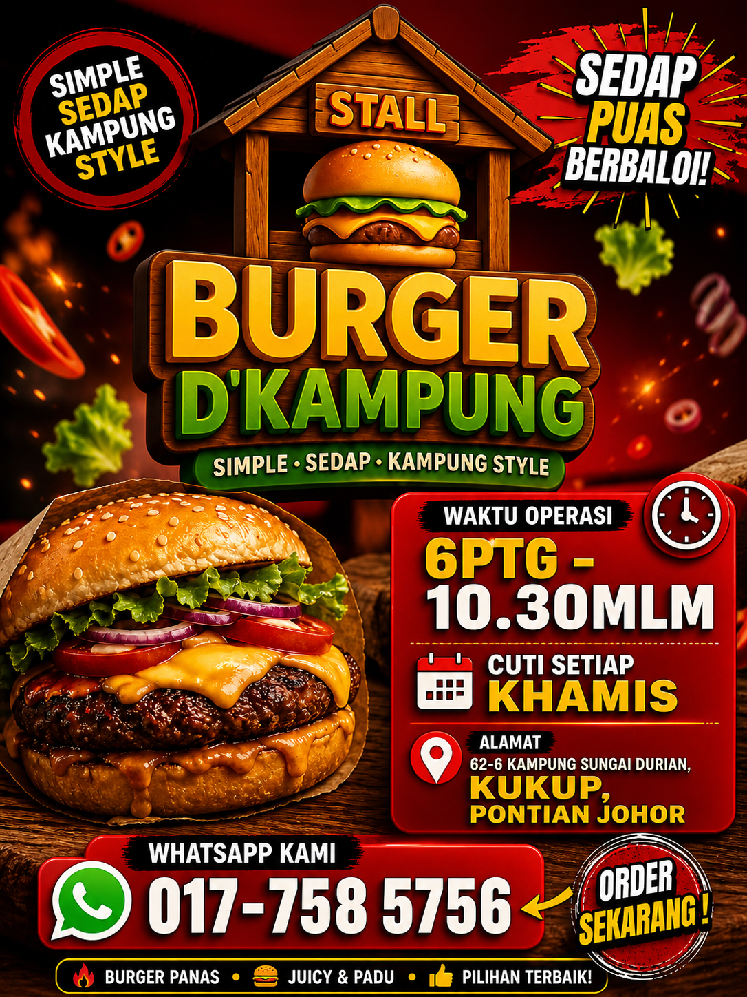 Stall Burger D'Kampung